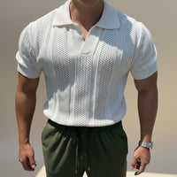 Men’s Hollow Mesh Polo Shirt