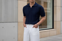 Men’s Hollow Mesh Polo Shirt