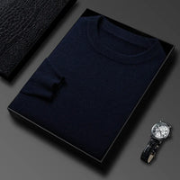 Men’s Classic Knit Sweater – Round Neck Long Sleeve Casual Pullover