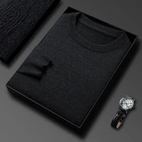 Men’s Classic Knit Sweater – Round Neck Long Sleeve Casual Pullover