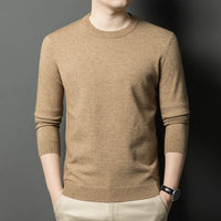 Men’s Classic Knit Sweater – Round Neck Long Sleeve Casual Pullover