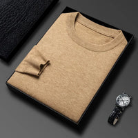 Men’s Classic Knit Sweater – Round Neck Long Sleeve Casual Pullover