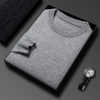 Men’s Classic Knit Sweater – Round Neck Long Sleeve Casual Pullover
