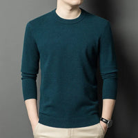 Men’s Classic Knit Sweater – Round Neck Long Sleeve Casual Pullover