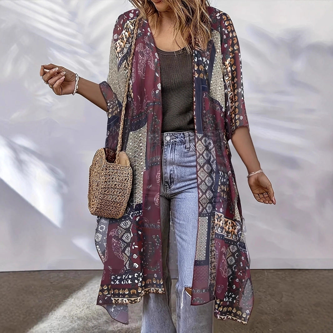 Boho Floral Kimono Jacket