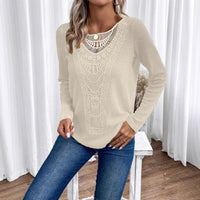 Cream Lace Knit Sweater